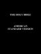 The Holy Bible: American Standard Version