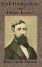 Civil Disobedience and Other Essays