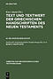 Text und Textwert der griechischen Handschriften des Neuen Testaments, Band 2, Hauptliste