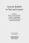 Genesis Rabbah in Text and Context
