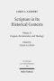 Scripture in Its Historical Contexts: Volume II: Exegesis, Hermeneutics, and Theology