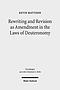 Rewriting and Revision as Amendment in the Laws of Deuteronomy