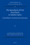 The Apocalypse of Paul (VISIO Pauli) in Sahidic Coptic: Critical Edition, Translation and Commentary