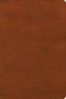 CSB Giant Print Single-Column Bible, Burnt Sienna LeatherTouch