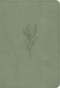 NASB Large Print Compact Reference Bible, Sage SuedeSoft LeatherTouch