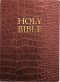 KJVER Holy Bible, Large Print, Walnut Alligator Leather