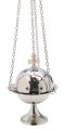 Nickel Plated Thurible with Cross H 15 cm