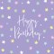 Birthday Card - Purple Stars