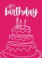 Happy Birthday Card (pack of 6)