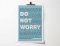 Do Not Worry - Matthew 6 - A4 Print - Blue