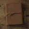 ESV Single Column Journaling Bible, Natural Leather, Brown, Flap with Strap