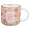 Mug Pink Floral Those Who Trust In The Lord Isa. 40:31