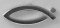 Lapel Pin - Fish Outline / Silver - 2 cm x 0.6 - Pack of 4