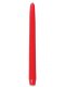 10" x 7/8" Poppy Red Tapered Dinner Candles - Pack of 25