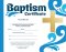 Baptism Certificate - Premium Stock Gold Foil Embossed (Pk of 6) - Romans 6:4 (Niv)