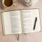 KJV Notetaking Bible, Large Print Edition, Sage Suedesoft