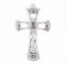 6" Baby Boy Pewter Wall Cross