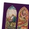 CSB Notetaking Bible, Stained Glass Edition, Amethyst Cloth Over Board
