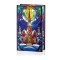 21 x 13cm B-O Lit Church with Star Stained Glass Table Top with 25 Warm White LED  Double Sided