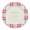 Plate Set-Christmas Plaid (Set Of 4) (9" Dia)