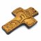 Jesus Face Cross - Small in Gold