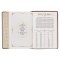 Art Nouveau Framed Toffee Brown Faux Leather Large Print King James Study Bible with Thumb Index