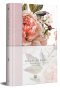 KJV Holy Bible, Large Print Medium Format, Pink Cloth Hardcover with Floral Design, Ribbon Marker, Red Letter