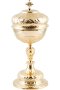 Gold Plated Ciborium H 33 cm
