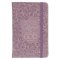Small Notebook with Elastic Closure Faux Hardcover Purple Be Still And Know Ps. 46:10