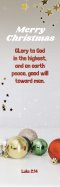 Christmas Bookmark: Merry Christmas (Package of 25)