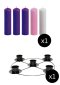 8" x 2" Advent Candles with 14" Frame - Purple, Pink & White