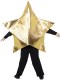 Shining Star Costume, Gold, Kids Nativity Fancy Dress Outfit, Star Tabard