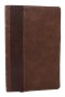 NKJV, Personal Size New Testament, Brown Leathersoft, Red Letter, Comfort Print