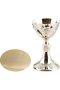 Nickel Plated Chalice with Gold Plated Inside H 21.5 cm