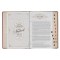 KJV Dark Brown and Honey Brown Faux Leather Large Print King James Version Study Bible with Thumb Index