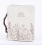Isaiah 40:8 Wildflowers Canvas Bible Cover - Large