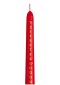 10" Red Advent Candle with Transfer - Box of 12
