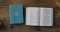 ESV Large Print Compact Bible, Red Letter (TruTone, Teal, Bouquet Design)