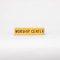 Sign Engraved Worship Center Adhesive Back Gold