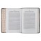 KJV Study Bible Faux Leather, Two-tone Brown with Thumb Index