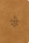 ESV Large Print Value Compact Bible (TruTone, Nubuck Caramel, Wildflower Design)