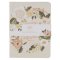 Notebook Set Medium 2pc Cream Green Floral