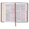 KJV Bible Giant Print Standard-size Full-grain Leather, Burgundy/Mahogany