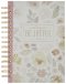 Journal Spiral Dusty Mauve Floral Be Joyful 1 Thess. 5:16