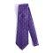 Silver Cross Purple Polyester Tie