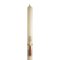 12 x 7/8" Baptismal Candle - Rich Ivory Beeswax - Single