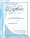 Baptism Certificate - Premium Stock Silver Foil Embossed (Pk of 6) - Ezekiel 36:25-26