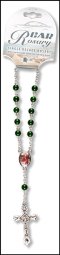 Green Single Decade Car Rosary
