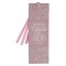 Bookmark Faux Leather Purple Floral Be Still And Know Ps. 46:10