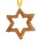 Beaded Golden Star hanging Christmas decoration